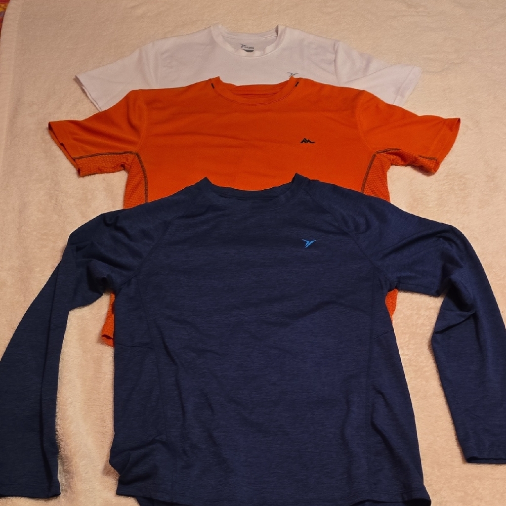 Old Navy Men's Active Tees - White, Orange, and Blue